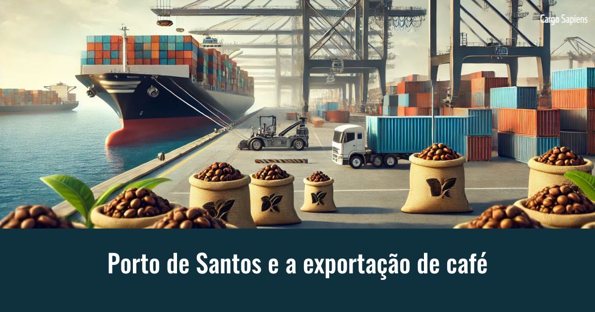 porto de santos e a exportacao de cafe